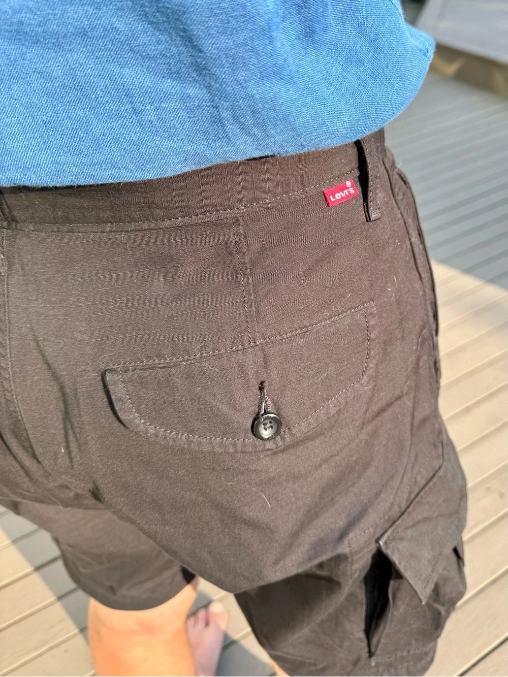 Levi’s Men's Black Cargo Shorts - Classic Utility Style